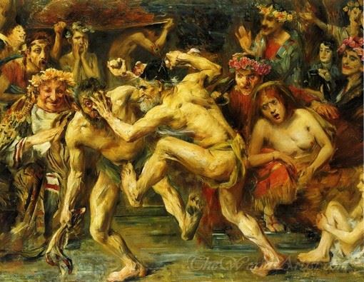 Odysseus Fighting With The Beggar
