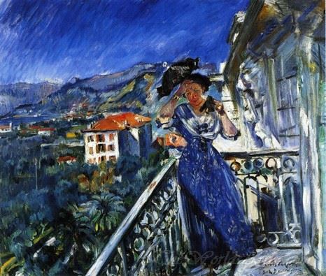 On The Balcony In Bordighera
