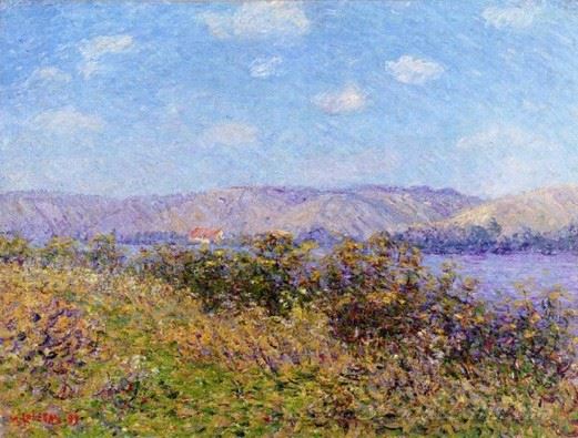 Banks Of The Seine In Summer Tournedos Sur Seine