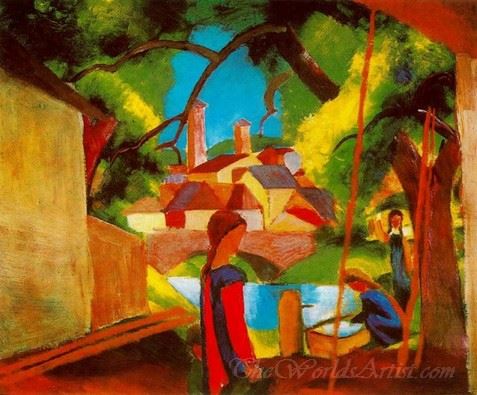 Children At The Fountain