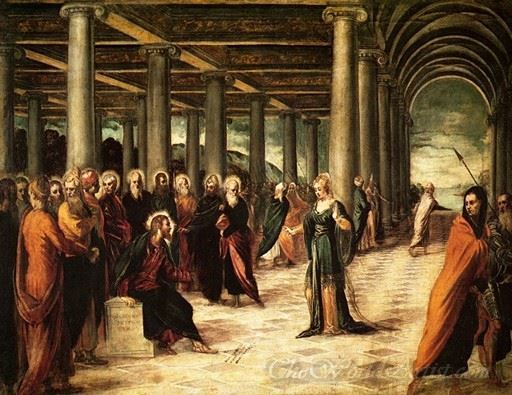 Christ And The Woman Taken In Adultery