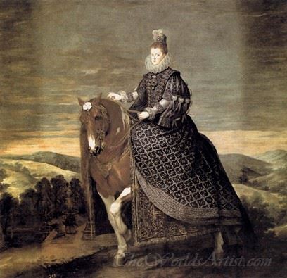 Queen Margarita On Horseback