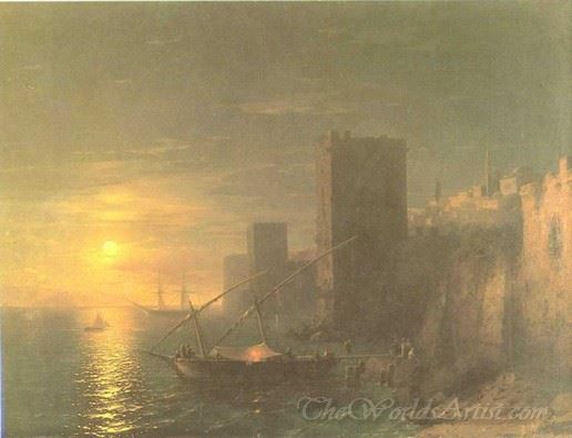 A Lunar Night In The Constantinople